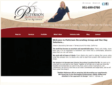 Tablet Screenshot of pattersondecoratinggroup.com